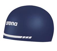 Arena Bonnet de Natation 3D Soft USA Unisexe Adulte en Silicone pour entraînement et Course Bleu Marine Taille L