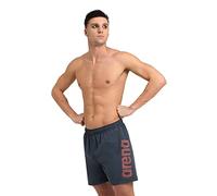 Arena Boxer de Plage et de Piscine Fundamentals Logo R pour Hommes, Maillot de Bain en Tissu Doux Recyclé à Séchage Rapide, Boxer de Plage avec Slip Intérieur en Maille