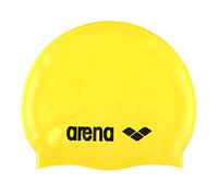 arena Classic Silicone Bonnet de Natation en Silicone Unisexe, Bonnet de Natation Femme et Homme, Bonnet de Natation avec Bord Renforcé, Bonnet Doux et Résistant