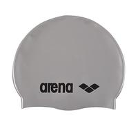 Arena Classic Silicone Bonnet de Natation en Silicone Unisexe, Bonnet de Natation Femme et Homme, Bonnet de Natation avec Bord Renforcé, Bonnet Doux et Résistant