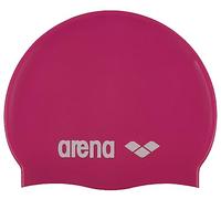 Arena Bonnet de bain Classique Silicone junior pour filles – Fuchsia/Blanc – Taille unique EU