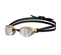 arena Cobra Core Swipe Mirror Lunettes de Natation Unisexe Adulte Race, Lunettes de Natation avec Lentilles Courbes Miroir, Anti-buée, Protection UV, 5 Ponts Nez Interchangeables