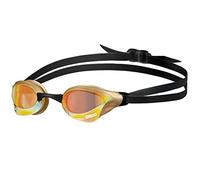 arena Cobra Core Swipe Mirror Lunettes de Natation Unisexe Adulte Race, Lunettes de Natation avec Lentilles Courbes Miroir, Anti-buée, Protection UV, 5 Ponts Nez Interchangeables