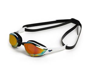 Arena - Cobra Edge Swipe Mirror - Lunettes de natation - gold / white / black