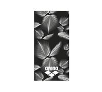 Arena Cotton Towel Serviette Unisexe, Noir/Multicolore, L