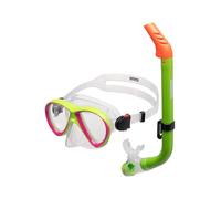 arena Ensemble Masque et Tuba Enfants, Masque de Plongée, Masque de Mer, Tuba Snorkeling pour Fille avec Technologie Anti-Infiltration, Tuyau Flexible avec Soupape de Purge, Silicone Hypoallergénique