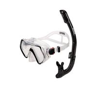 Arena Ensemble Masque Panoramique et Tuba Adulte, Masque de Plongée Unisexe, Masque Panoramique avec Vision Large, Tuba de Plongée avec Technologie Anti-Fuite, Silicone Hypoallergenique