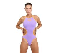 Arena Femme One Piece Swimsuit, Lavanda-Fluo Orange, 40
