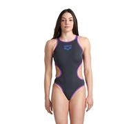 Arena Femme W One Biglogo One Piece Une pi ce, Asphalt-Purple, 44 EU