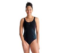 Arena Femme Women's Bodylift Swimsuit Amalia Wing Back Une pi ce, Noir, 42 EU