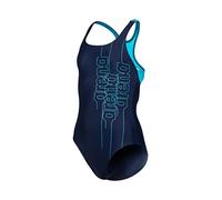 Arena Fille Girl's Swimsuit Swim Pro Back Graphic L Une pièce, Navy-martinica, 14-15 Ans EU
