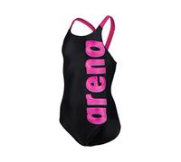Arena Fille Girl's Swimsuit V Back Graphic Une pi ce, Black-Freak Rose, 6-7 Ans EU