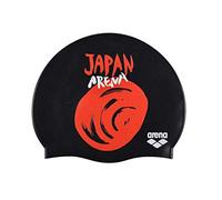 arena Flags Silicone Cap Casque de Natation Adulte Unisexe, Noir (Japan), Taille Unique