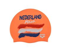 arena Flags Silicone Cap Casque de Natation Adulte Unisexe, Orange (Nederland), Taille Unique