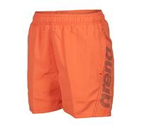Arena Fundamentals Logo Junior Boys Beach and Pool Boxer Shorts, Maillot de Bain en Tissu Doux Recyclé à Séchage Rapide, Boxer de Plage avec Slip Intérieur en Maille