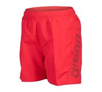 Arena Fundamentals Logo Junior Boys Beach and Pool Boxer Shorts, Maillot de Bain en Tissu Doux Recyclé à Séchage Rapide, Boxer de Plage avec Slip Intérieur en Maille