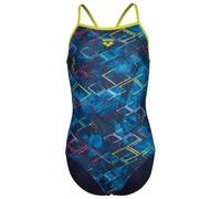 Arena - Girl's Arena Daly Swimsuit Light Drop Back - Maillot de bain - 164 - navy / soft green / navy multi