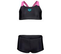 Arena - Girl's Bikini Solid L - Bikini - 128 - black / shocking pink