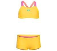 Arena - Girl's Bikini Solid L - Bikini - 164 - yellow star / shocking pink
