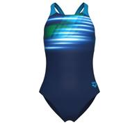 Arena - Girl's Fading Swimsuit V Back L - Maillot de bain - 152 - navy / turquoise