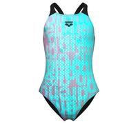 Arena - Girl's Multi Colours Swimsuit V Back - Maillot de bain - 128 - water multi / black