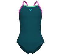 Arena - Girl's Swimsuit Light Drop Solid - Maillot de bain - 116 - deep teel / shocking pink / verbena