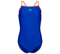 Arena - Girl's Swimsuit Light Drop Solid - Maillot de bain - 152 - neon blue / team orange / team orange