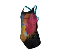 ARENA Girl's Swimsuit Swim Pro Back Placement Entier Fille, Black-Martinica, 10-11 Anni