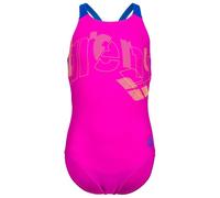 Arena - Girl's Tales Swimsuit V Back - Maillot de bain - 140 - very fuchsia / neon blue