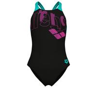 Arena - Girl's Tales Swimsuit V Back - Maillot de bain - 164 - black / water