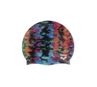 Arena HD Bonnet de Bain Unisexe en Silicone élastique pour Adultes, entraînement Sports Nautiques, équipement de Natation, Protection Contre Le Chlore, tie-Dye, Taille Unique