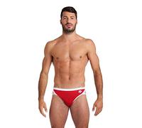 arena Icônes Maillot de Bain Solid Slip de Natation, Rouge/Blanc, 30 Homme