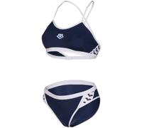 Arena icons bikini cross back solid navy/white l - uk36