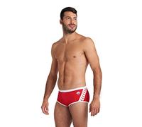 arena Icons Short Taille Basse Solid Swim Trunks pour Homme, Rouge/Blanc, 48