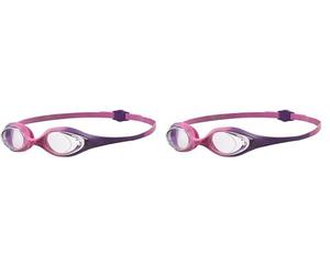 arena Lunettes de Natation pour Enfants Spider Junior, Antibuée, avec Protection UV, Pont de Nez Auto-ajustable, Joints en Silicone Hypoallergéniques, Taille unique (Lot de 2)