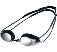 Arena - Lunettes de natation "Tracks" miroir pour homme/femme unisexe CS1475 (taille unique) (Noir/Gris fumé)