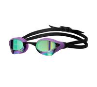 ARENA Lunettes de natation unisexes Cobra Core Swipe anti-buée pour homme et femme avec verres miroir en polycarbonate, émeraude/prune/noir