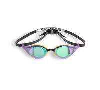 ARENA Lunettes de natation unisexes Cobra Edge Swipe anti-buée pour homme et femme en polycarbonate avec verres miroirs/sans miroir (émeraude-prune-cyber-citron, miroir)