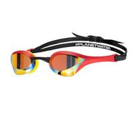 ARENA Lunettes de natation unisexes Cobra Ultra Swipe Racing pour homme et femme Technologie anti-buée Verres miroir en polycarbonate, doré/rouge