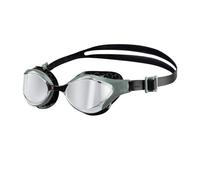 arena Lunettes de natation unisexes pour adultes, Air-Bold Swipe, anti-buée, pour hommes et femmes, joints rembourrés, verres miroir de confort supérieur, argent/olive foncé