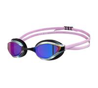 Arena Lunettes de natation unisexes pour adultes Python Racing pour homme et femme Verres miroir anti-buée Confort maximal Double sangle Violet/noir/violet