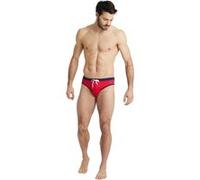 Arena M Fundamentals Borders Brief Red-navy Taille: 90 | Slips de bain Outlet | Homme | Rouge