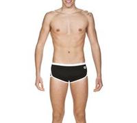 Arena M Team Stripe Low Waist Short Black White Taille: 100 | Slips de bain Outlet | Homme | Le Noir