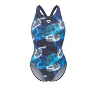 ARENA Maillot de bain 'CAMO V BACK' bleu / bleu foncé / noir, Taille S