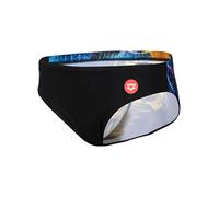 ARENA Maillot de Bain Crazy Swim Briefs Placement Black Slip, Noir, Taille Unique Homme