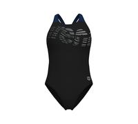 ARENA Maillot de bain 'FLOWING' noir / blanc, Taille XXL