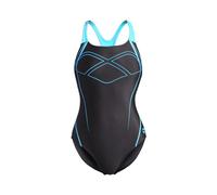 ARENA Maillot de bain 'Graphic Pro Back' aqua / noir, Taille L