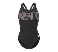 ARENA Maillot de bain 'GRAPHIC V BACK' noir / argent, Taille XXXL
