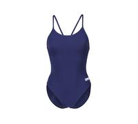 ARENA Maillot de bain 'LACE BACK SOLID' bleu foncé / blanc, Taille XS