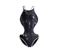 ARENA Maillot de bain 'LACQUER' gris foncé / noir / blanc, Taille L